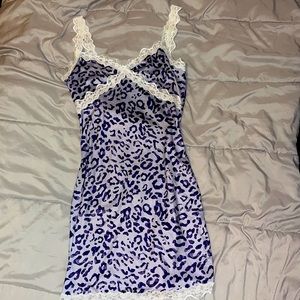 Cute sexy purple cheetah print dress💜